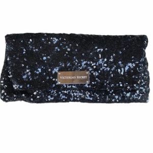 Victoria’s Secret Black Sequined Clutch